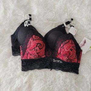 ❤️JESSICA SIMPSON BRAND NEW 2-PACK ULTRA FLIRTY WIRE-FREE BRA SIZE 34B